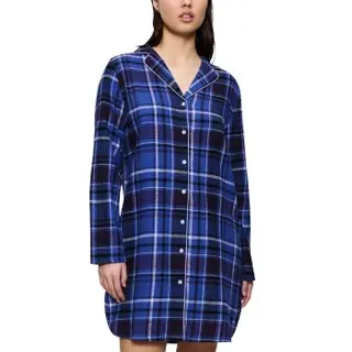 Produktfoto för Triumph Boyfriend NDW X Checks Mörkblå bomull 46 Dam