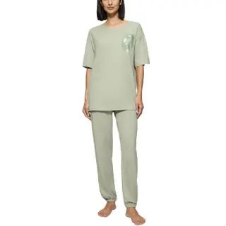 Produktfoto för Triumph Endless Comfort Long Sleeve Pyjama Ljusgrön 38 Dam