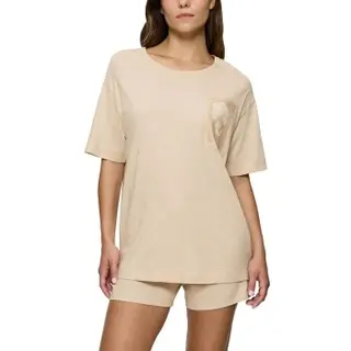Produktfoto för Triumph Endless Comfort Short Sleeve Pyjama Creme 44 Dam
