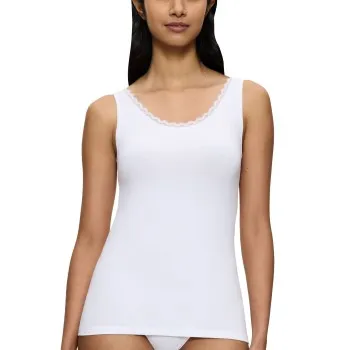 Alternativ bild 0 för Triumph Feel Of Cotton Tank Top Vit bomull 36 Dam