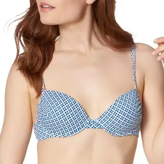 Produktfoto för Triumph Mix and Match Padded Bikini Bra Blå/Vit D 36 Dam