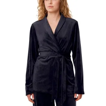 Alternativ bild 0 för Triumph Sensual Velour Jacket Mörkblå polyester 40 Dam