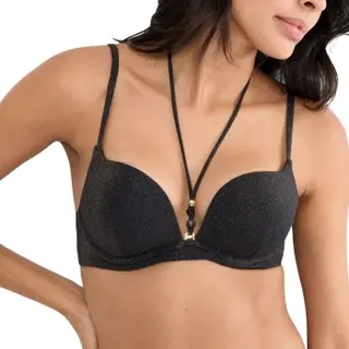 Produktfoto för Triumph Summer Sunset WHU Sweet Heart Bikini Top Svart B 36 Dam