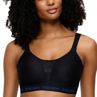 Produktfoto för Triumph Triaction Energy Lite Padded Sports Bra EX BH Svart D 75 Dam