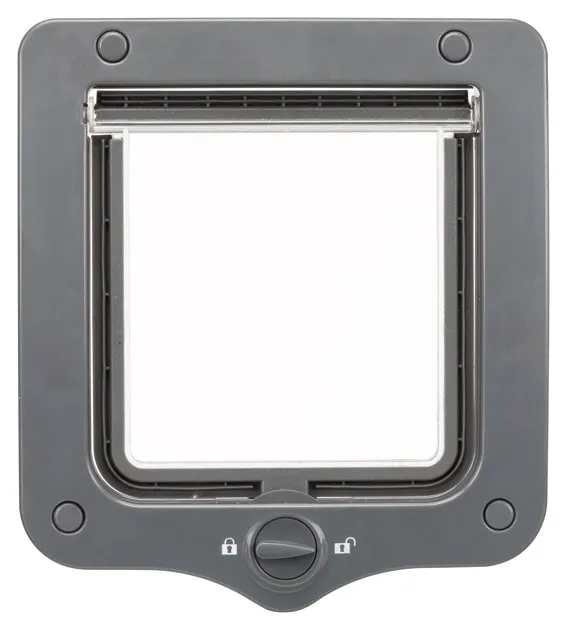 Alternativ bild 0 för Trixie 2-Way cat flap, 20 × 22 cm Grey