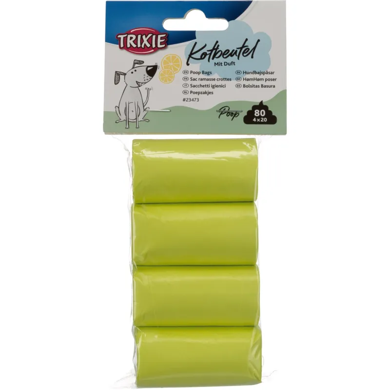 Bild 2 för Trixie Bajspåsar Citrondoft 4 rullar x 20 st