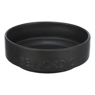 Produktfoto för Trixie Be Nordic Hundmatskål i Keramik Svart (0.5 l/ø 16 cm)