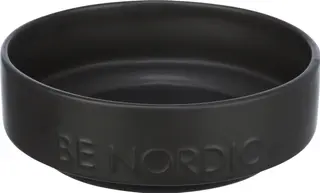 Produktfoto för Trixie Be Nordic Hundmatskål i Keramik Svart (0.5 l/ø 16 cm)