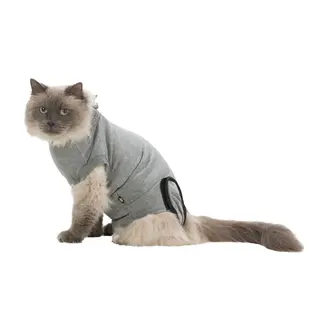 Produktfoto för Trixie Beskyttelsesdragt til katte, M-L, grå