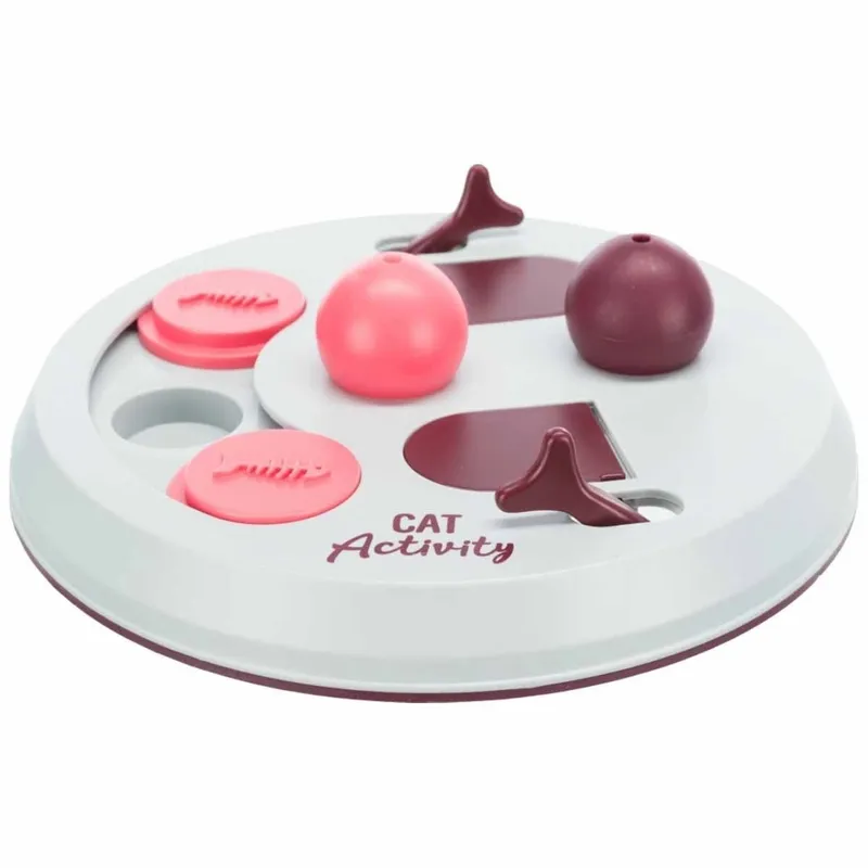 Bild 2 för Trixie Cat Activity FlipBoard strategispel,ø23cm,berry/pink/ljusgrått