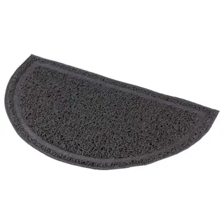 Produktfoto för Trixie Cat litter tray mat semi-circular PVC 41 × 25 cm anthracite