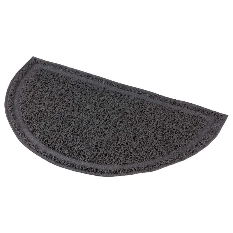 Bild 1 för Trixie Cat litter tray mat semi-circular PVC 41 × 25 cm anthracite