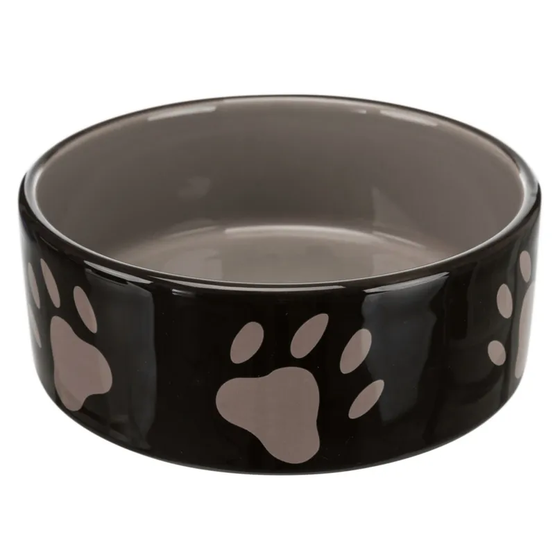 Alternativ bild 0 för Trixie Ceramic Bowl w/ paws 0.8 l/ø 16cm