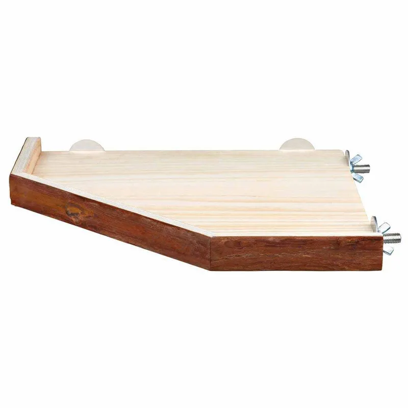 Bild 2 för Trixie Corner shelter/platform hamsters bark wood 17 × 17 cm