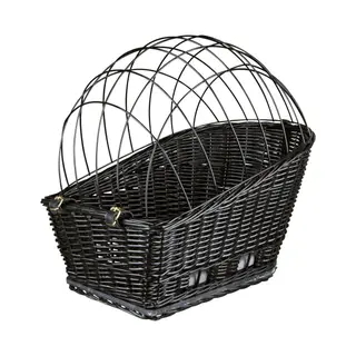 Produktfoto för Trixie Cykelkorg med galler för bagagehållare.Svart 35×49×55 cm max.8kg.