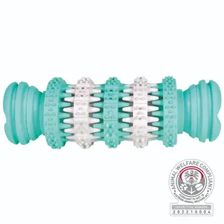 Produktfoto för Trixie Denta Fun bone mint flavour natural rubber 11 cm