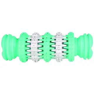 Produktfoto för Trixie Denta Fun bone mint flavour natural rubber 11 cm
