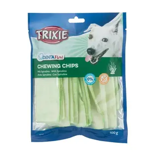 Produktfoto för Trixie Denta Fun Spirulina Chewing Chips packaged 100 g