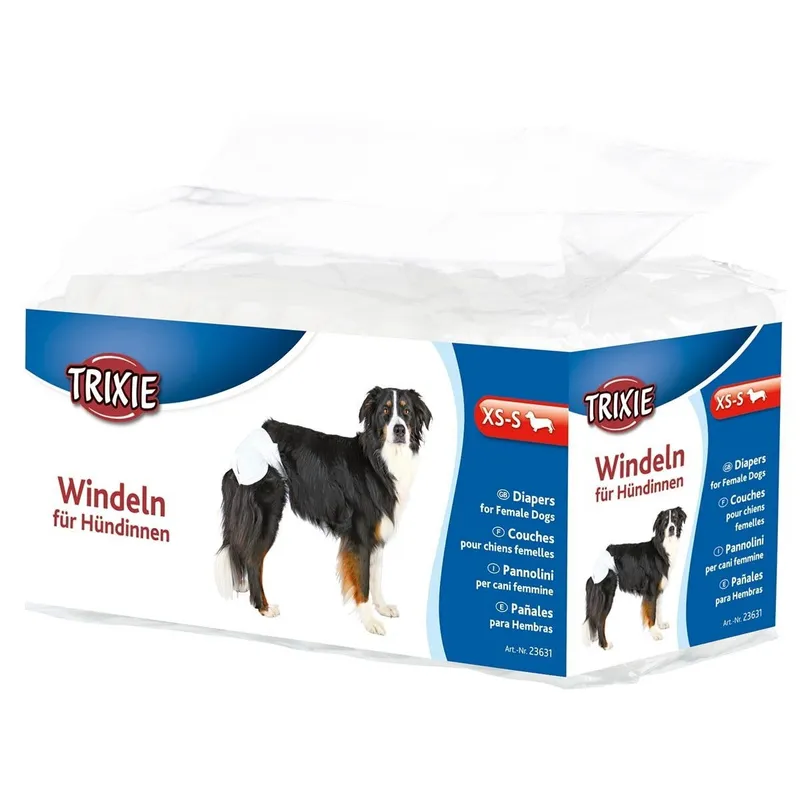Bild 2 för Trixie Diapers for female dogs XS-S: 20-28 cm 12 pcs.