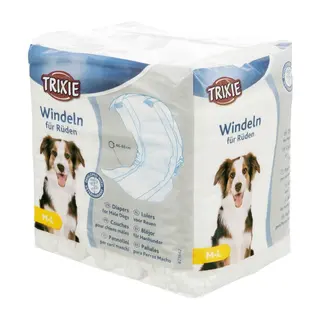 Produktfoto för Trixie Diapers for male dogs M-L: 46-60 cm 12 pcs.