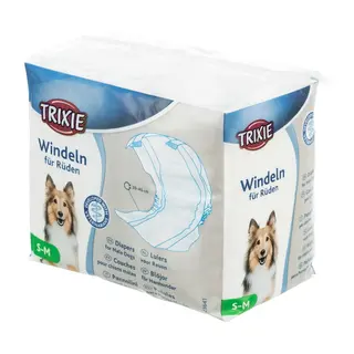 Produktfoto för Trixie Diapers for male dogs S-M: 30-46 cm 12 pcs.