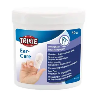 Produktfoto för Trixie Fingerpads för Öronrengöring med Aloe Vera 50-pack