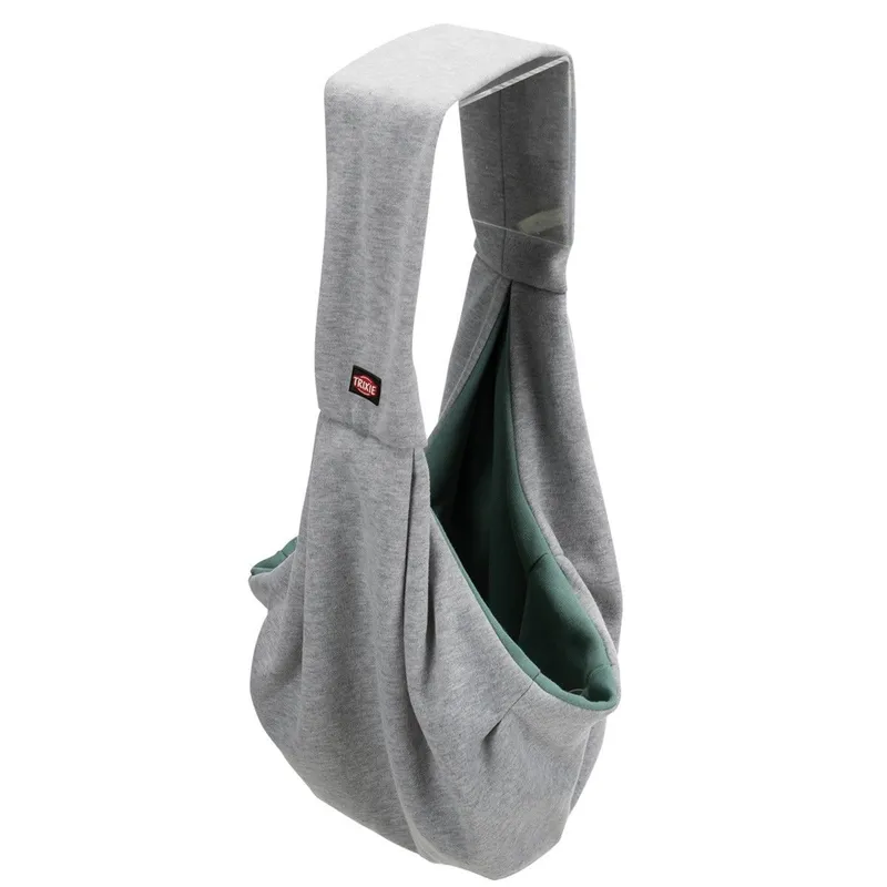Bild 2 för Trixie Junior front carrier 22 × 20 × 60 cm light grey/mint