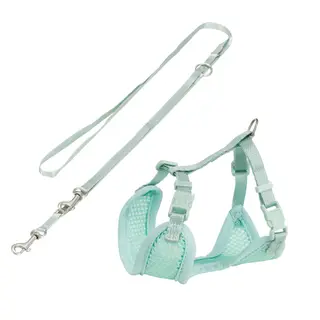 Produktfoto för Trixie Junior puppy soft harness with leash 26-34 cm/10 mm 2.00 m mint