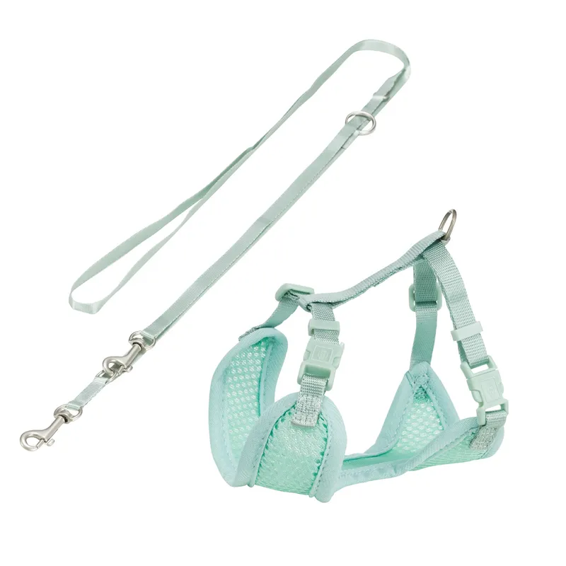 Alternativ bild 0 för Trixie Junior puppy soft harness with leash 26-34 cm/10 mm 2.00 m mint