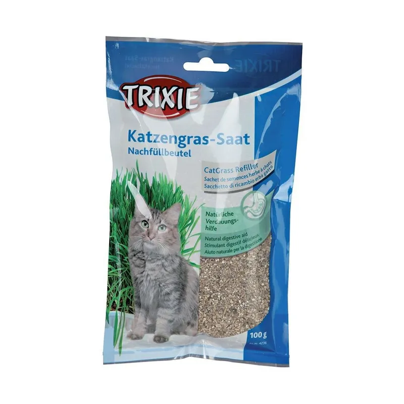 Bild 1 för Trixie Kattgräs Refillpåse 100 g