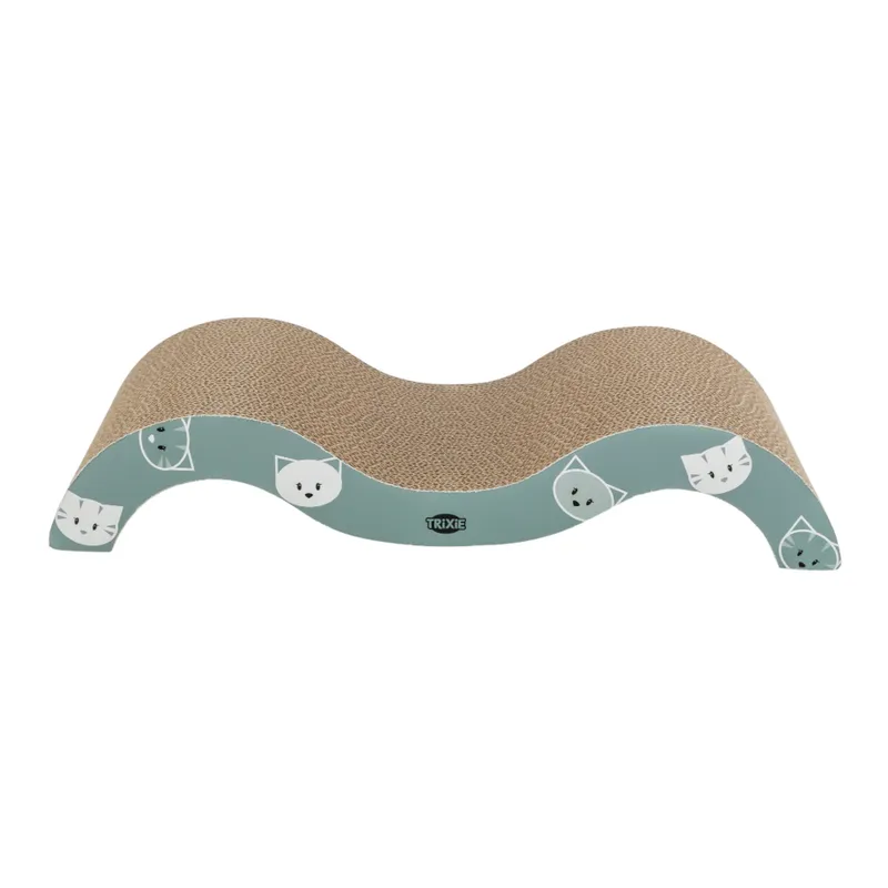 Alternativ bild 0 för Trixie Mimi scratching wave cardboard catnip 50 × 9 × 23 cm blue