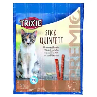 Produktfoto för Trixie Premio Quadro-Sticks, Lam/kalkun 4 × 5 g - (24 pk/ps)