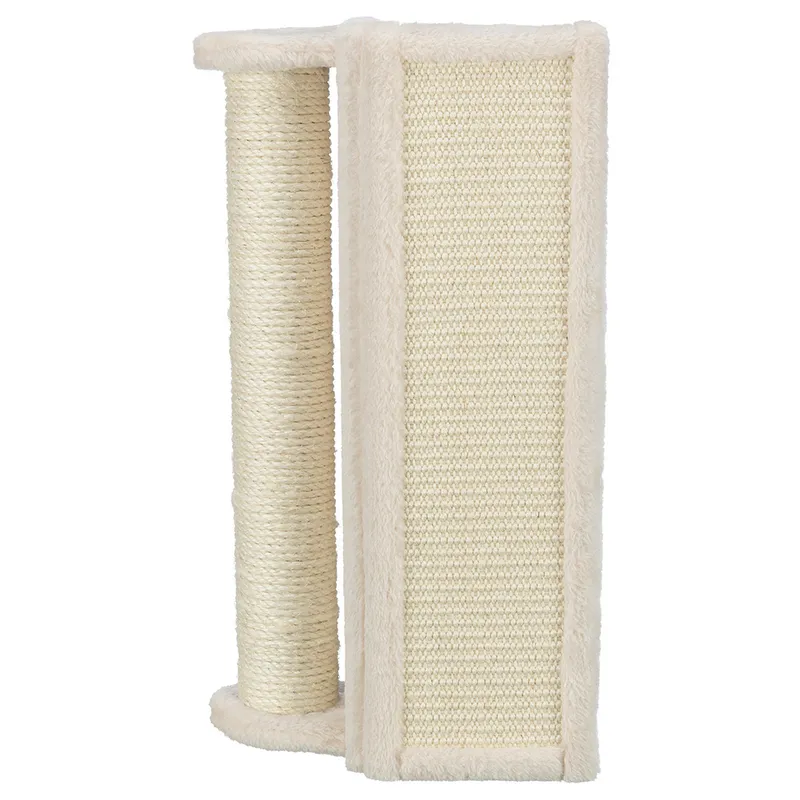 Alternativ bild 0 för Trixie Scratching board for corners with post, 15×50×15 cm, beige