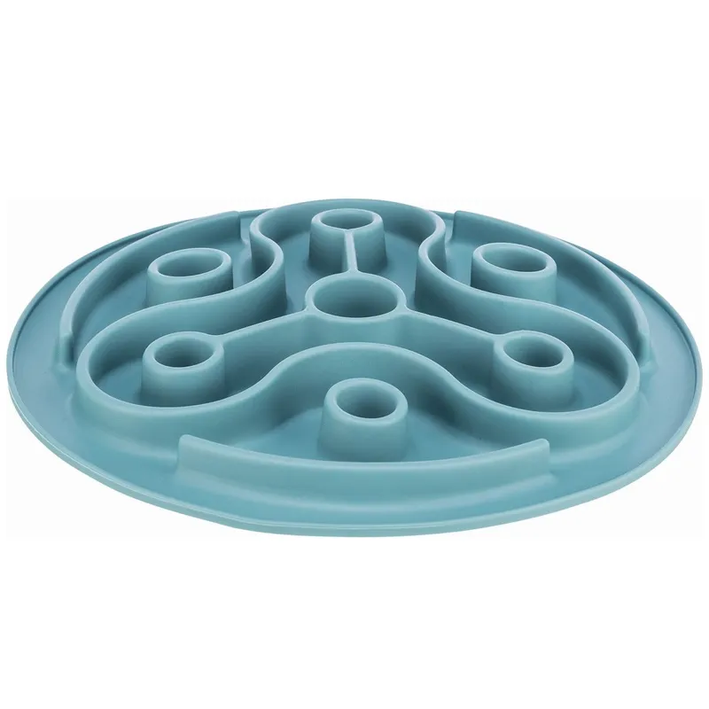 Bild 1 för Trixie Slow Feeding mat, TPE, ø 28 cm, blue