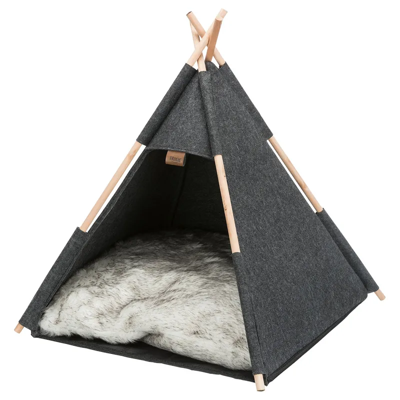 Alternativ bild 0 för Trixie Tipi kattehule, felt, 55 × 65 × 55 cm, anthracite