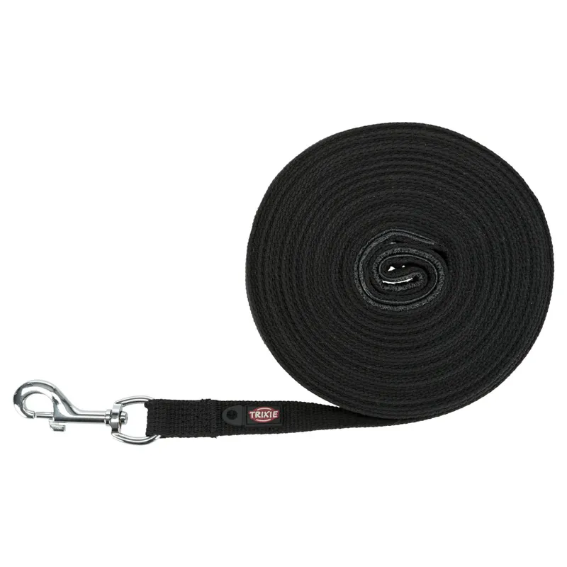 Alternativ bild 0 för Trixie Tracking leash cotton M-L: 15 m/20 mm black