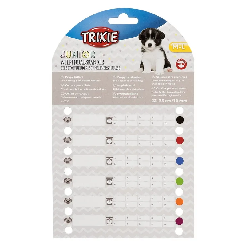 Bild 2 för Trixie Valphalsband 6-pack (17 - 25 cm)