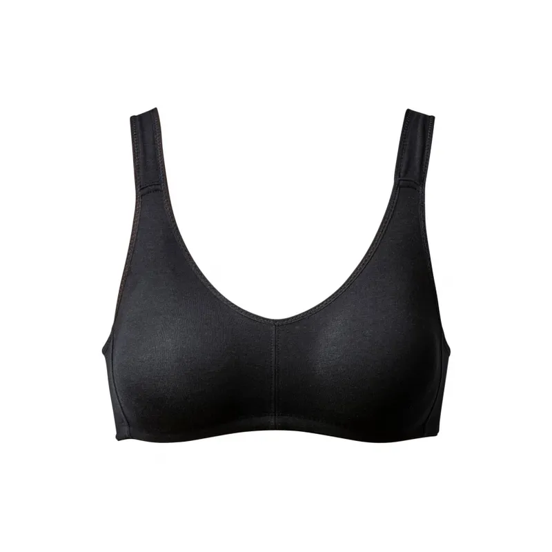 Bild 2 för Trofe Comfort Lounge Bra BH Svart bomull A 85 Dam
