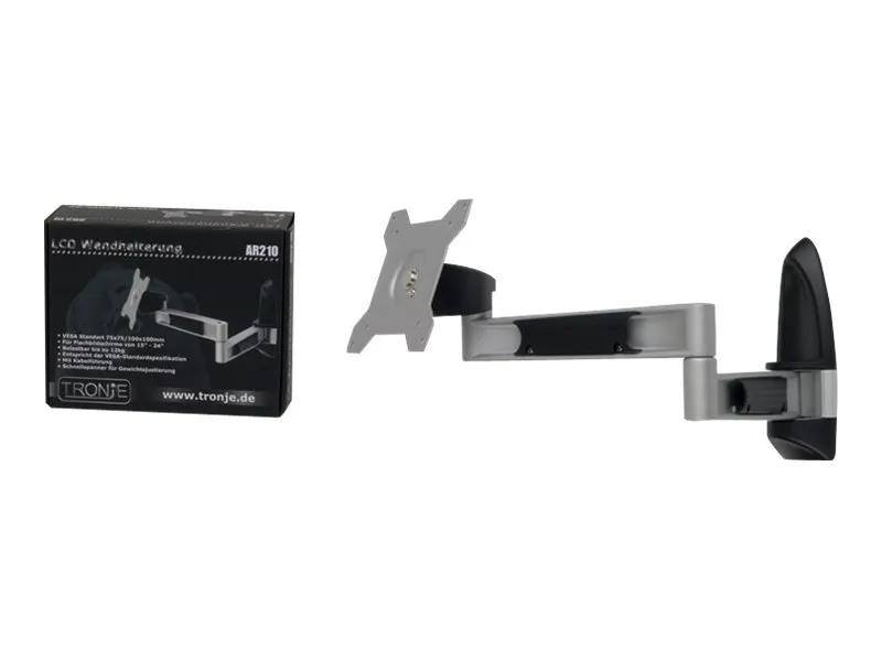 Alternativ bild 0 för Tronje AR210 - Monteringssats (lutningsbar och vridbar konsol) - för LCD-display - aluminium, stål - skärmstorlek: 15-24 - väggmonterbar
