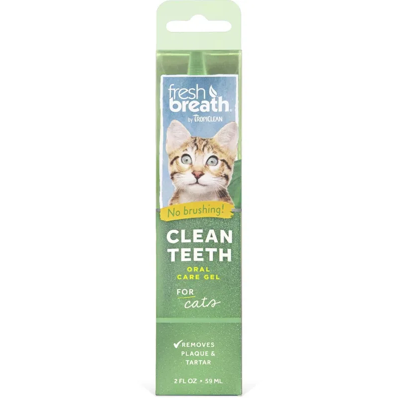 Bild 2 för Tropiclean Clean Teeth Oral Care Gel for Cat 59 ml