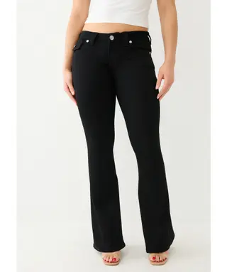 Produktfoto för True Religion Joey Low Rise Flare Black Body Rinse 29