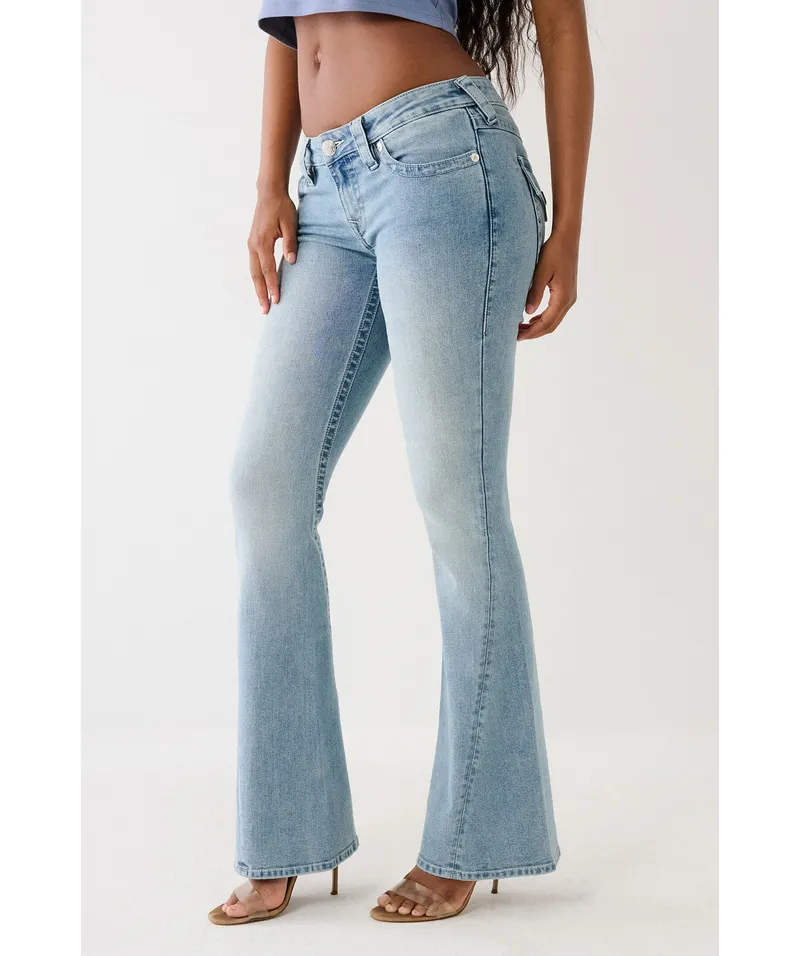 Bild 2 för True Religion Joey Low Rise Flare Peak Spot 25