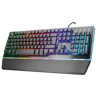 Produktfoto för Trust Gaming GXT 860 Thura Semi-mechanical Keyboard - Tangentbord - Nordisk - Svart