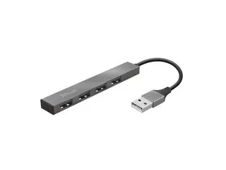 Produktfoto för Trust Hub Halyx USB 2.0 4-Port Travel