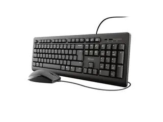 Produktfoto för Trust Tangentbord+Mus TKM-250 Kabel