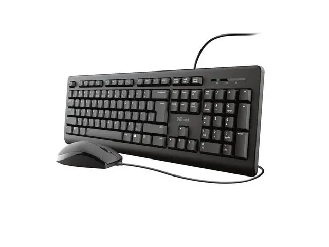 Alternativ bild 0 för Trust Tangentbord+Mus TKM-250 Kabel