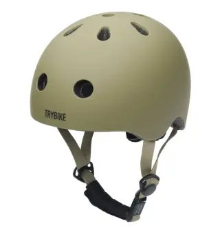 Produktfoto för Trybike Cykelhjälm 45-51 cm (Vintagegrön)