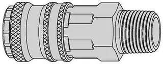 Produktfoto för Tryckluftskoppling 3/8" R UTV NBR. Serie 320 eSafe, DN 7.6 Cejn