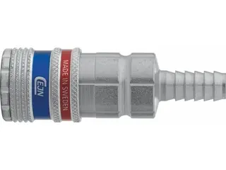 Produktfoto för Tryckluftskoppling 8 mm Slanganslutning NBR. Serie 320 eSafe, DN 7.6