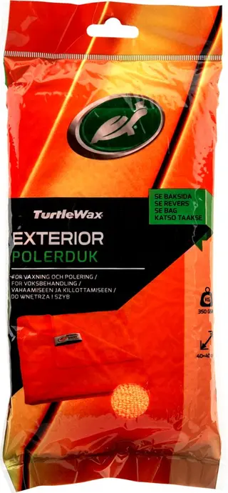 Produktfoto för Turtle Wax Mikrofiberduk Exteriör 40x40cm - Orange